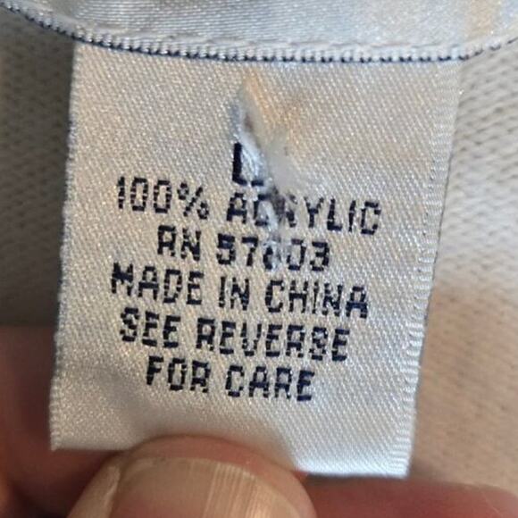 NORTON MCNAUGHTON White Cardigan Size Large [0304] - Picture 8 of 10